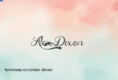 Alex Dixon