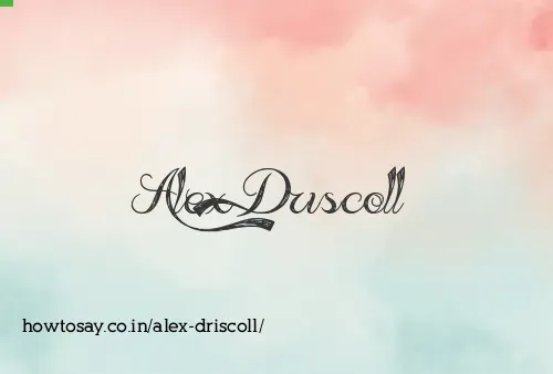 Alex Driscoll