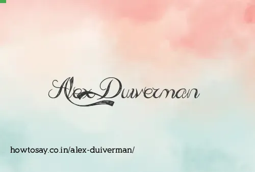Alex Duiverman