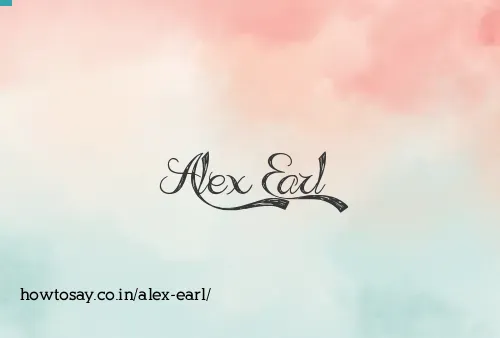 Alex Earl