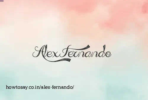 Alex Fernando