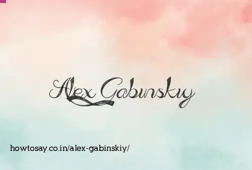 Alex Gabinskiy