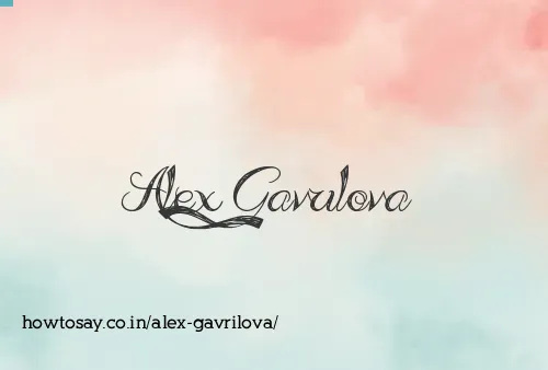 Alex Gavrilova
