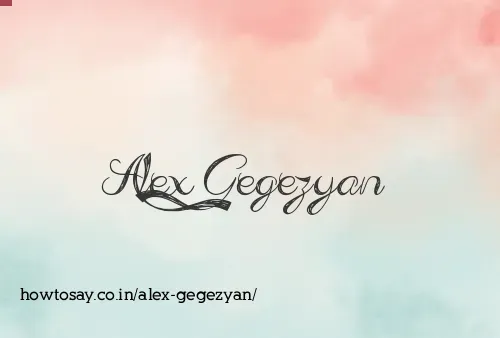 Alex Gegezyan