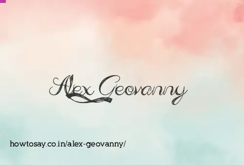 Alex Geovanny