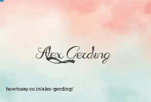 Alex Gerding