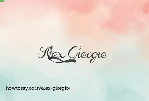 Alex Giorgio