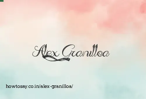 Alex Granilloa