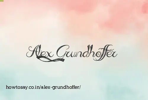 Alex Grundhoffer