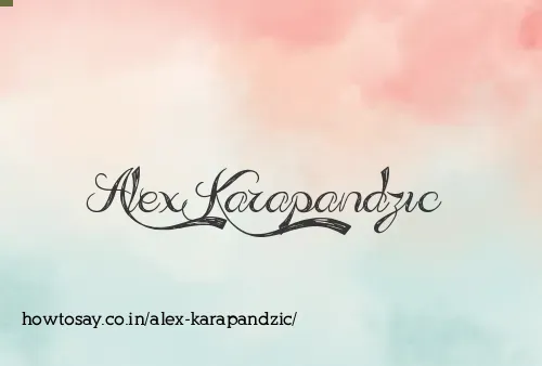 Alex Karapandzic