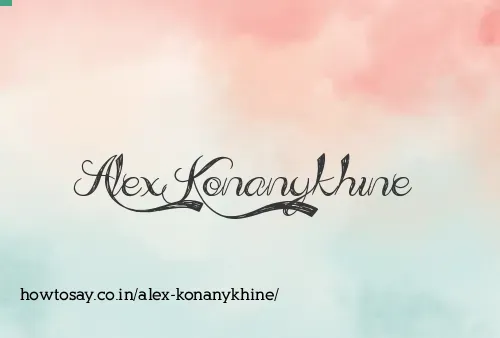 Alex Konanykhine