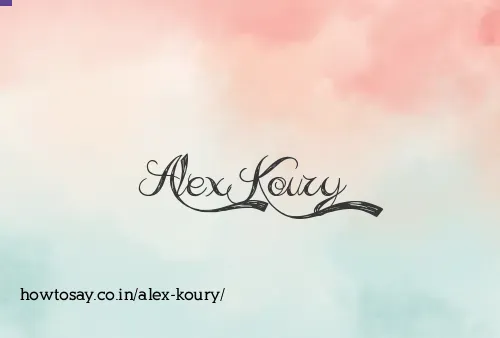 Alex Koury