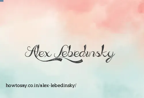 Alex Lebedinsky