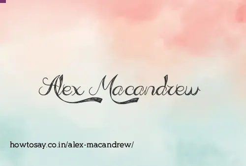 Alex Macandrew