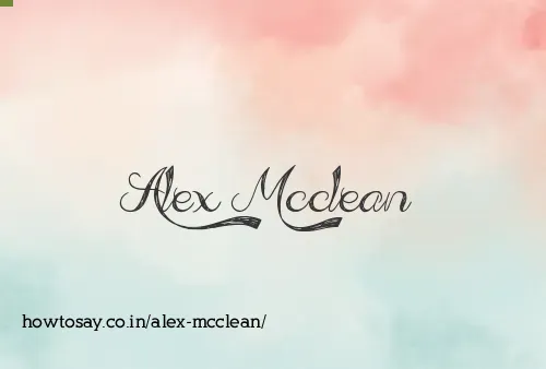 Alex Mcclean