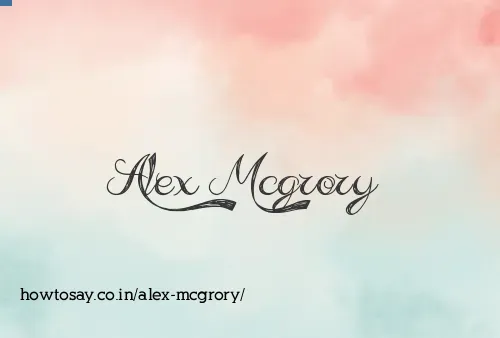 Alex Mcgrory