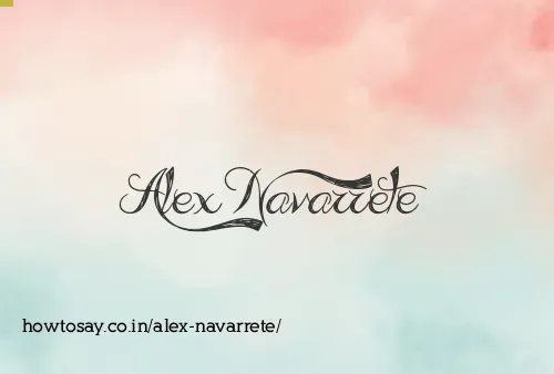 Alex Navarrete