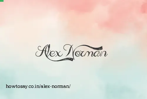 Alex Norman