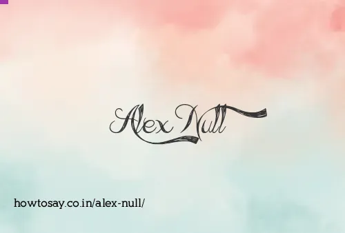 Alex Null