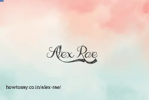 Alex Rae