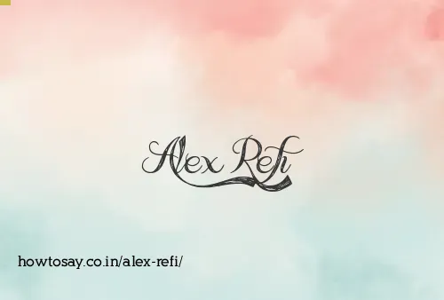 Alex Refi