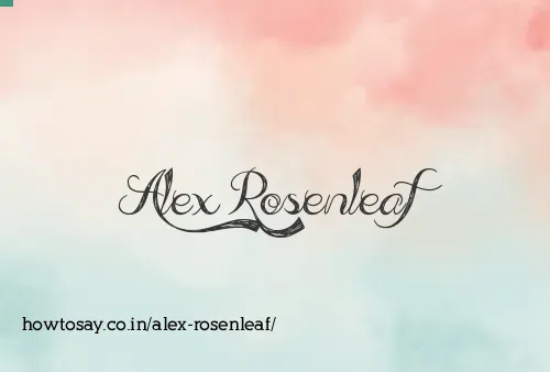 Alex Rosenleaf