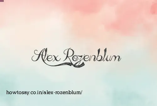 Alex Rozenblum