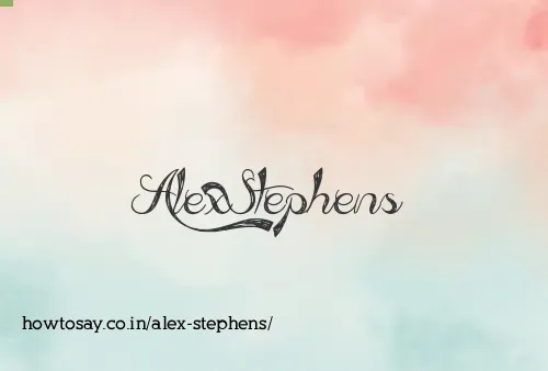 Alex Stephens