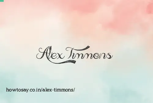 Alex Timmons