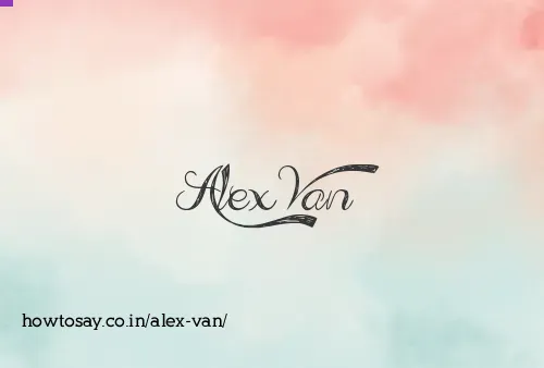 Alex Van