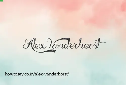 Alex Vanderhorst