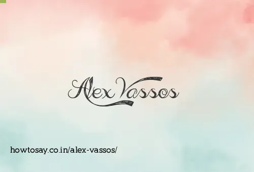 Alex Vassos