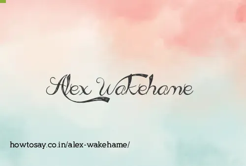 Alex Wakehame