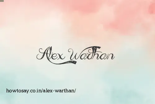 Alex Warthan