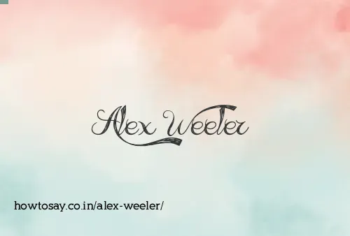 Alex Weeler