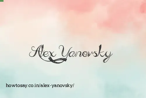 Alex Yanovsky