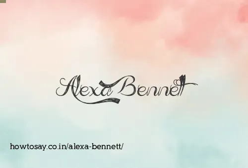 Alexa Bennett