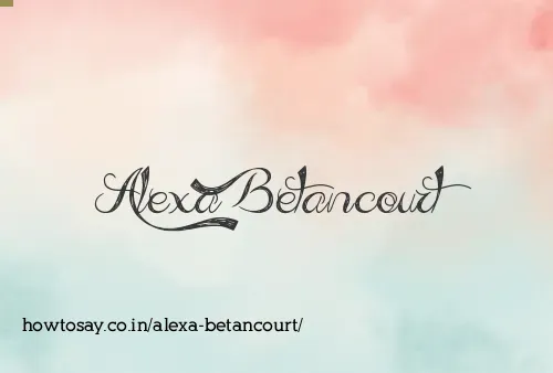 Alexa Betancourt