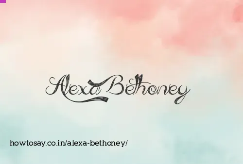 Alexa Bethoney