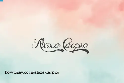 Alexa Carpio