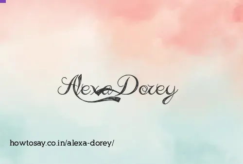 Alexa Dorey