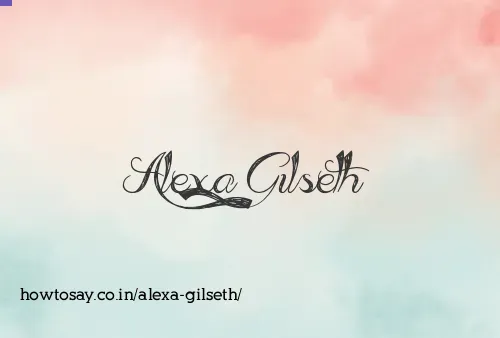 Alexa Gilseth