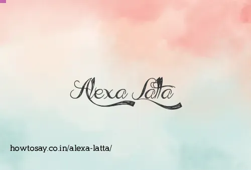 Alexa Latta