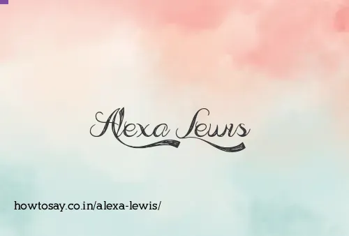 Alexa Lewis