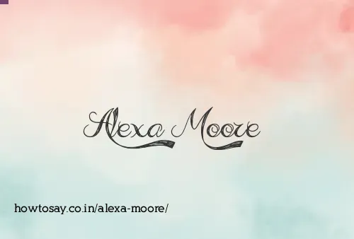 Alexa Moore