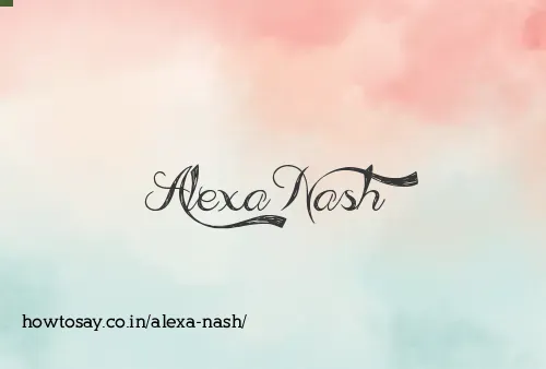 Alexa Nash