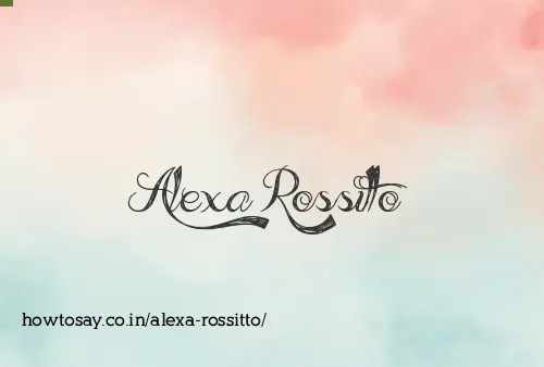 Alexa Rossitto