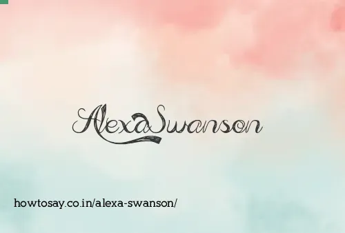 Alexa Swanson