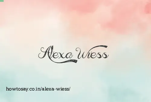 Alexa Wiess