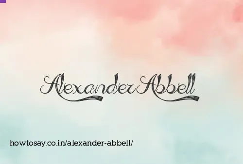 Alexander Abbell